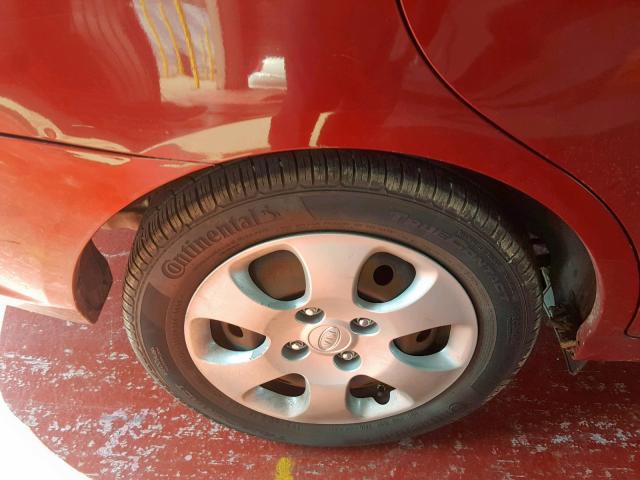 KNAFE222095639918 - 2009 KIA SPECTRA EX RED photo 9