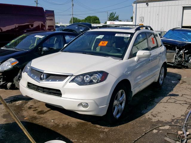 5J8TB18548A019896 - 2008 ACURA RDX TECHNO WHITE photo 2