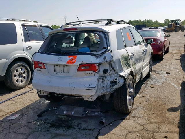 5J8TB18548A019896 - 2008 ACURA RDX TECHNO WHITE photo 4