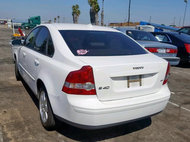 YV1MS382772264554 - 2007 VOLVO S40 2.4I WHITE photo 3