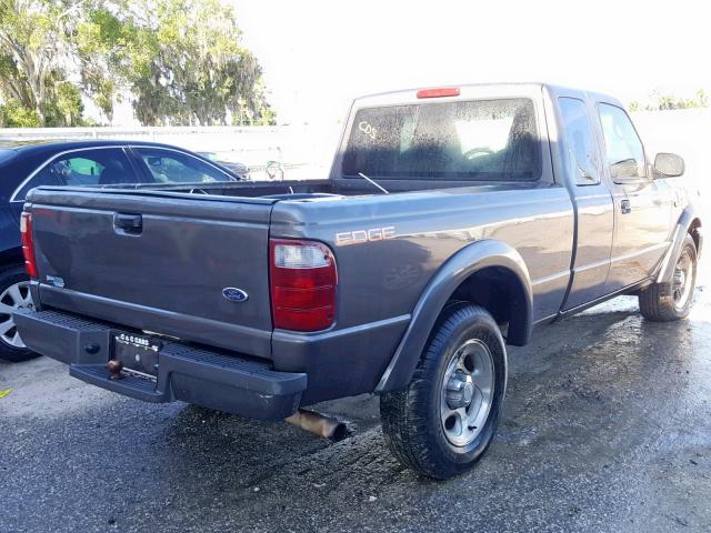 1FTYR44U24PA80220 - 2004 FORD RANGER SUP GRAY photo 4