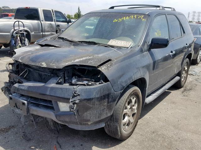 2HNYD18662H503191 - 2002 ACURA MDX TOURIN BLACK photo 2