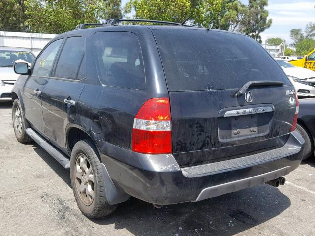 2HNYD18662H503191 - 2002 ACURA MDX TOURIN BLACK photo 3