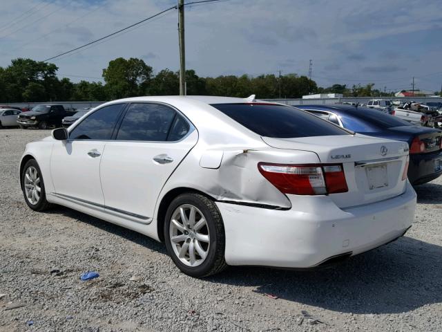 JTHGL46F775009282 - 2007 LEXUS LS 460L WHITE photo 3