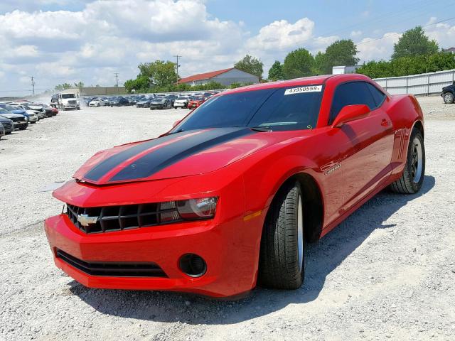 2G1FA1E38C9207660 - 2012 CHEVROLET CAMARO LS RED photo 2