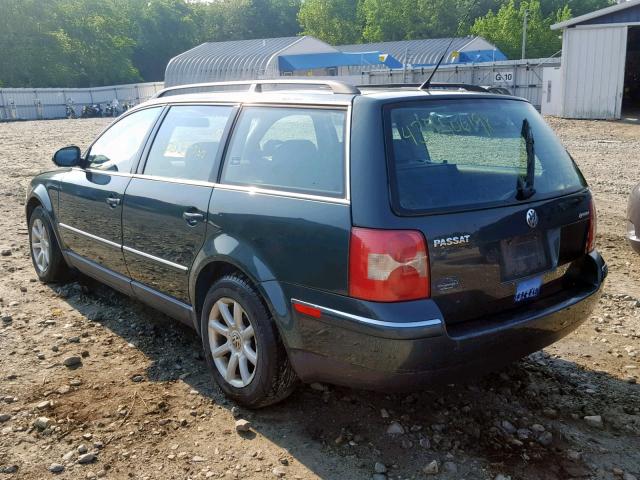 WVWVD63B74E222196 - 2004 VOLKSWAGEN PASSAT GLS GREEN photo 3