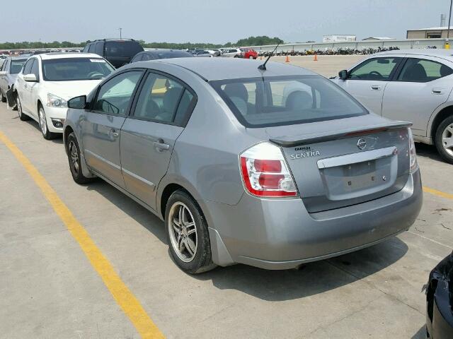 3N1AB6APXCL712815 - 2012 NISSAN SENTRA 2.0 SILVER photo 3