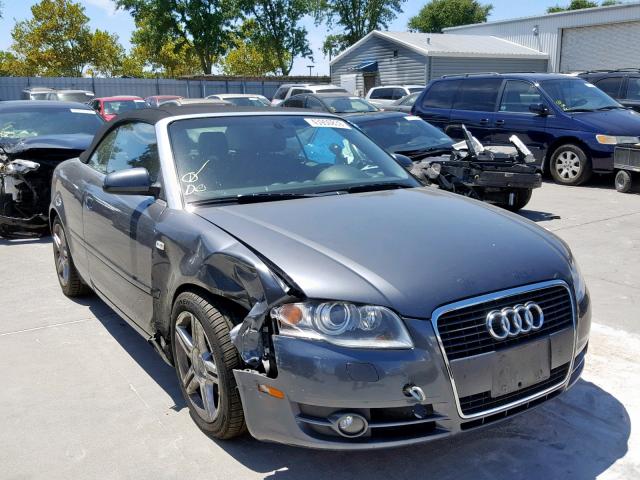 WAUAF48H57K025427 - 2007 AUDI A4 2.0T CA BLUE photo 1