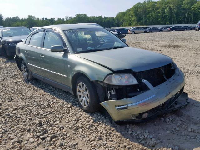 WVWSH63B62P061090 - 2002 VOLKSWAGEN PASSAT GLS GREEN photo 1