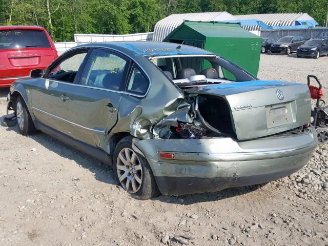 WVWSH63B62P061090 - 2002 VOLKSWAGEN PASSAT GLS GREEN photo 3