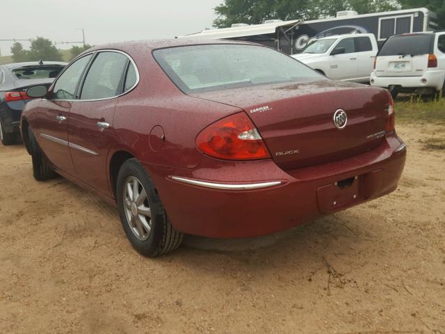 2G4WD582291127895 - 2009 BUICK LACROSSE C RED photo 3