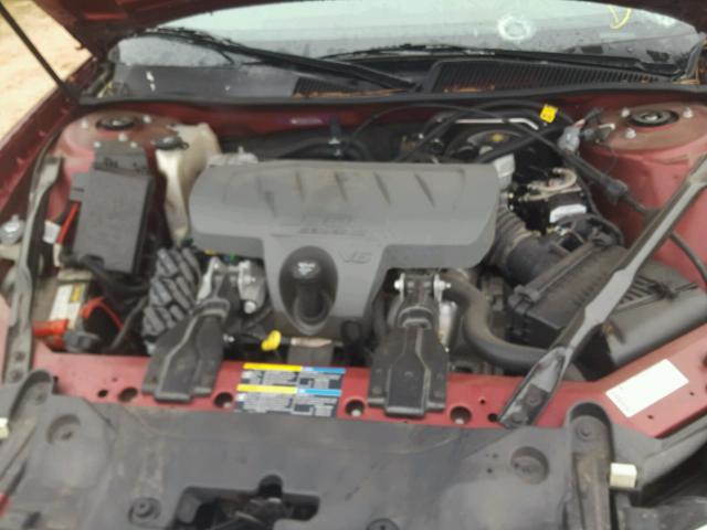 2G4WD582291127895 - 2009 BUICK LACROSSE C RED photo 7