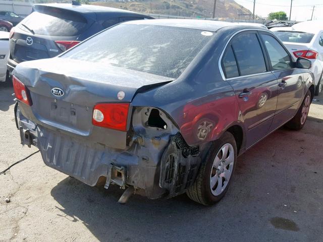 KNAGE123165056468 - 2006 KIA OPTIMA LX GRAY photo 4