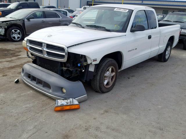 1B7GL22X5WS765018 - 1998 DODGE DAKOTA WHITE photo 2