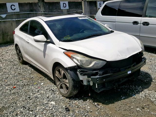 KMHDH6AE7DU017380 - 2013 HYUNDAI ELANTRA CO WHITE photo 1