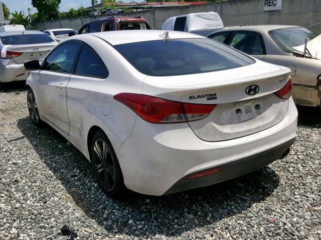 KMHDH6AE7DU017380 - 2013 HYUNDAI ELANTRA CO WHITE photo 3