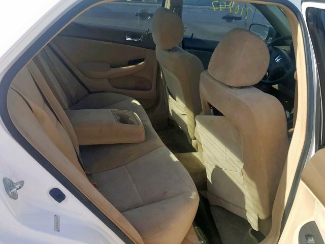 3HGCM56475G708629 - 2005 HONDA ACCORD LX WHITE photo 6