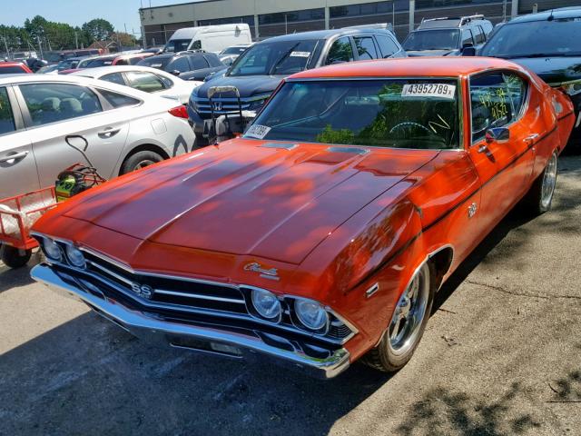 136379K460363 - 1969 CHEVROLET CHEVELLE ORANGE photo 2