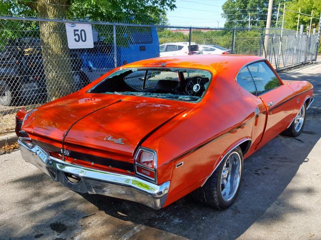 136379K460363 - 1969 CHEVROLET CHEVELLE ORANGE photo 4