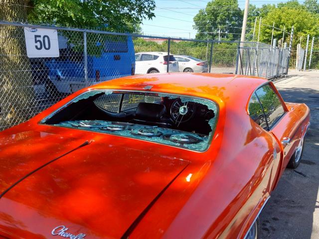 136379K460363 - 1969 CHEVROLET CHEVELLE ORANGE photo 9