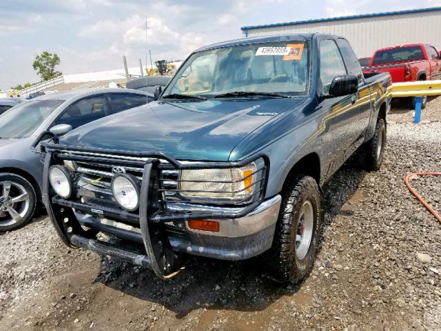 JT4UN22D5T0028945 - 1996 TOYOTA T100 XTRAC GREEN photo 2