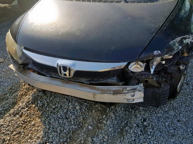 2HGFA16569H342904 - 2009 HONDA CIVIC LX BLACK photo 9