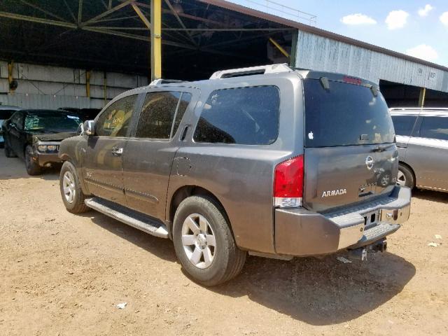 5N1AA08A65N730354 - 2005 NISSAN ARMADA SE GRAY photo 3