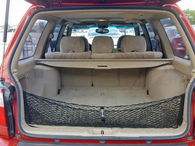 JF1SF65611H705681 - 2001 SUBARU FORESTER S Qırmızı foto 9