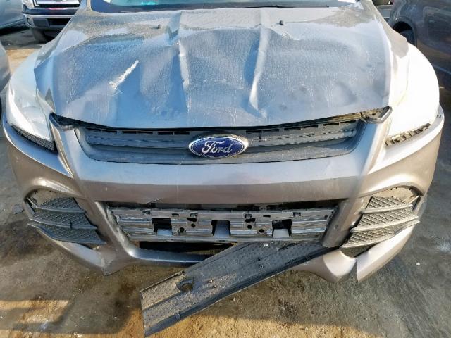 1FMCU0F7XDUA80763 - 2013 FORD ESCAPE S GRAY photo 7