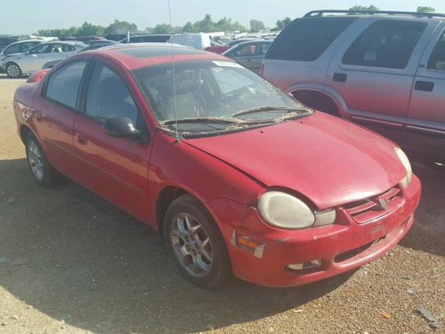 1B3ES56CX2D622603 - 2002 DODGE NEON ES RED photo 1