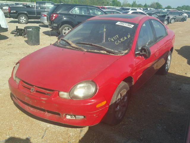 1B3ES56CX2D622603 - 2002 DODGE NEON ES RED photo 2