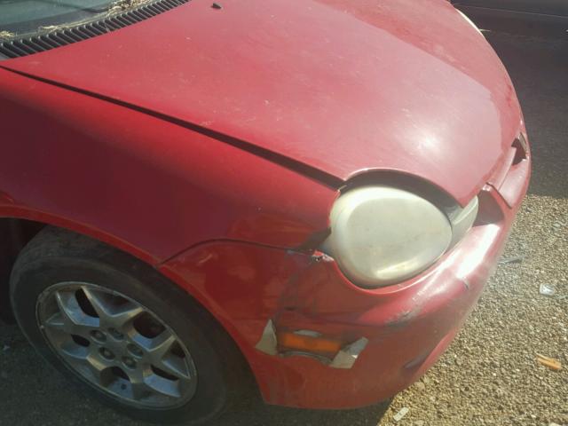 1B3ES56CX2D622603 - 2002 DODGE NEON ES RED photo 9