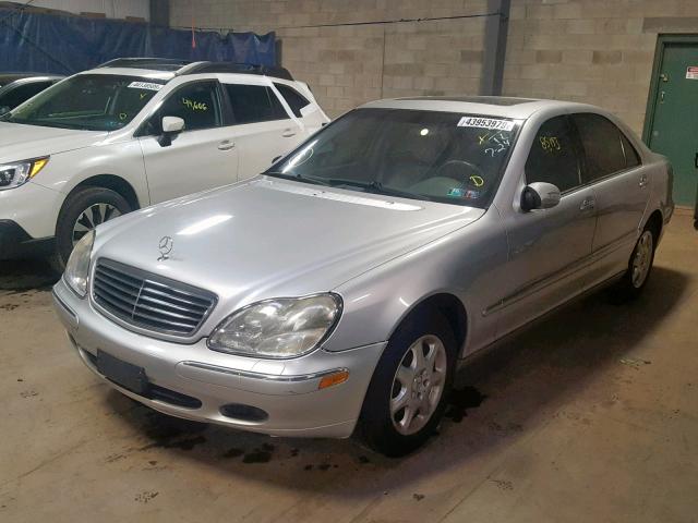 WDBNG70J72A315828 - 2002 MERCEDES-BENZ S 430 SILVER photo 2