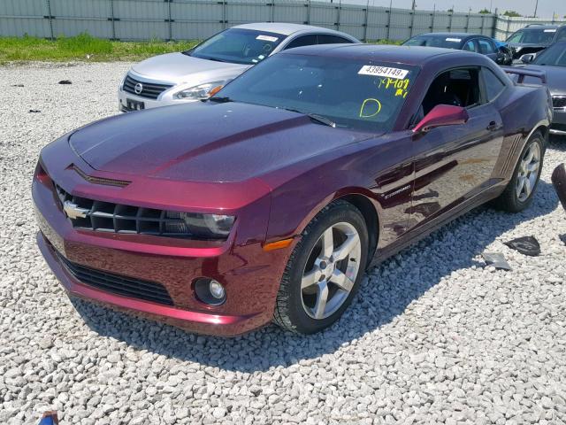 2G1FA1E32C9152686 - 2012 CHEVROLET CAMARO LS MAROON photo 2