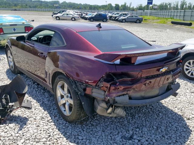 2G1FA1E32C9152686 - 2012 CHEVROLET CAMARO LS MAROON photo 3