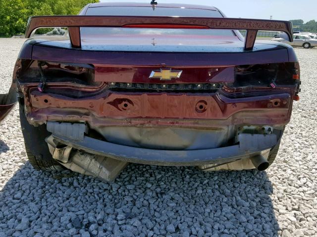 2G1FA1E32C9152686 - 2012 CHEVROLET CAMARO LS MAROON photo 9