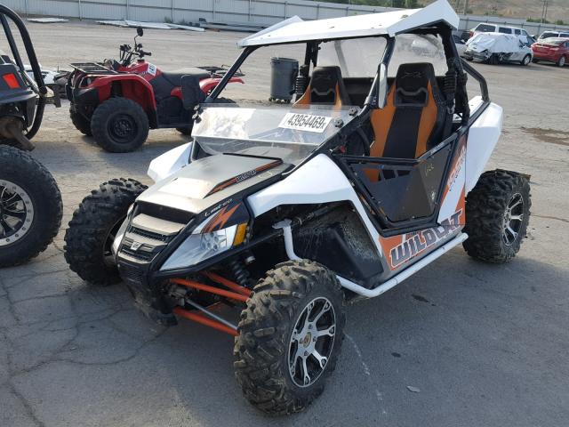 4UF13MPV1DT302544 - 2013 ARCTIC CAT WILDCAT WHITE photo 2