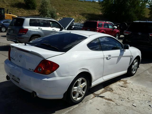 KMHHN65F83U039920 - 2003 HYUNDAI TIBURON WHITE photo 4