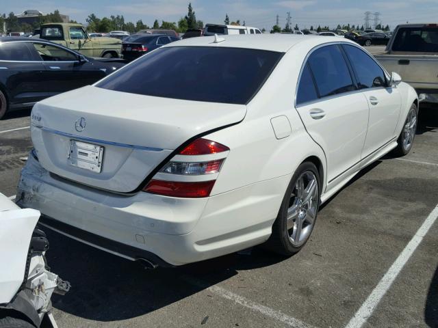 WDDNG71X49A241286 - 2009 MERCEDES-BENZ S 550 WHITE photo 4