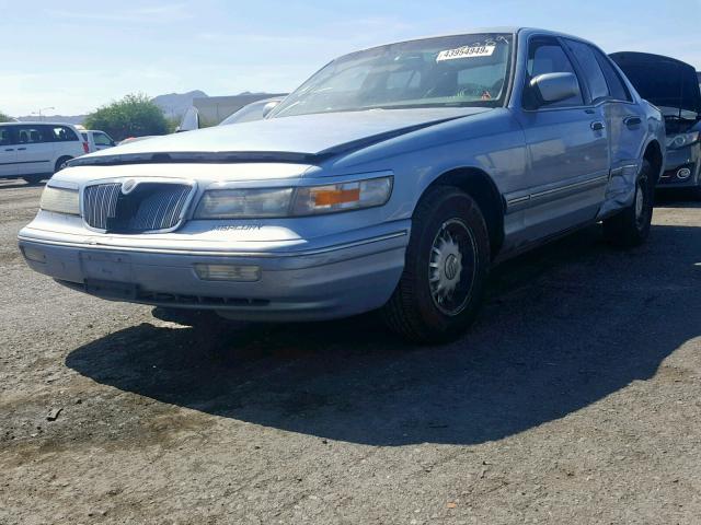 2MELM75W5VX673445 - 1997 MERCURY GRAND MARQ BLUE photo 2