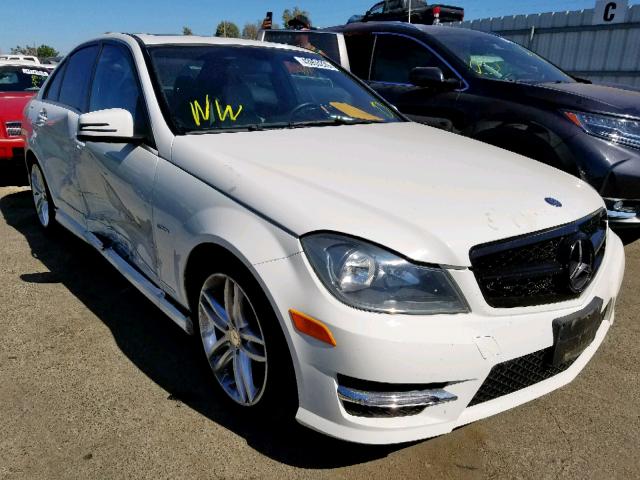 WDDGF4HB6CR205192 - 2012 MERCEDES-BENZ C 250 WHITE photo 1