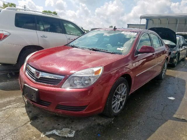 1G8ZS57N18F137886 - 2008 SATURN AURA XE MAROON photo 2