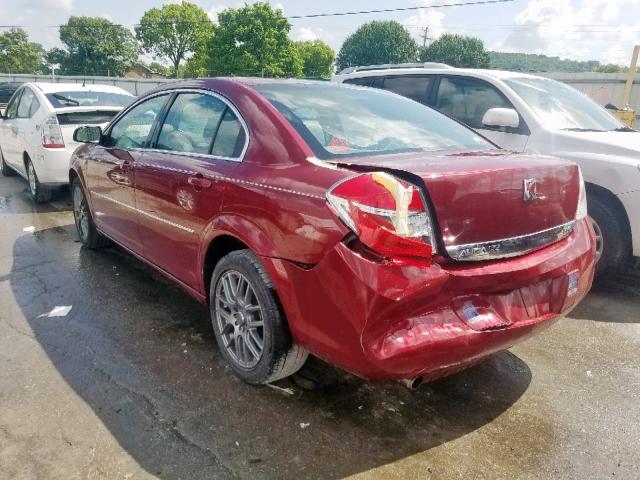 1G8ZS57N18F137886 - 2008 SATURN AURA XE MAROON photo 3