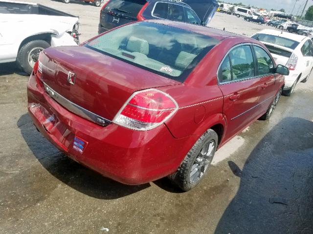 1G8ZS57N18F137886 - 2008 SATURN AURA XE MAROON photo 4