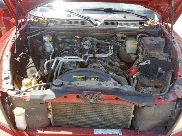 1D7HE48N58S524343 - 2008 DODGE DAKOTA QUA RED photo 7