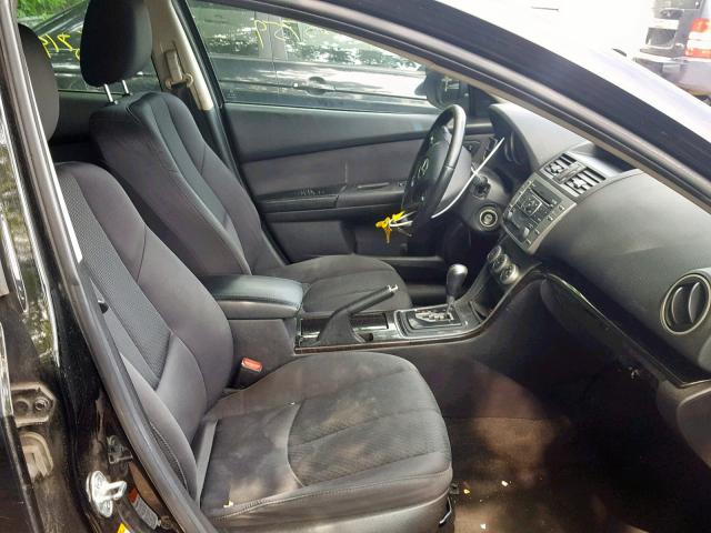 1YVHZ8CH7B5M17110 - 2011 MAZDA 6 I BLACK photo 5