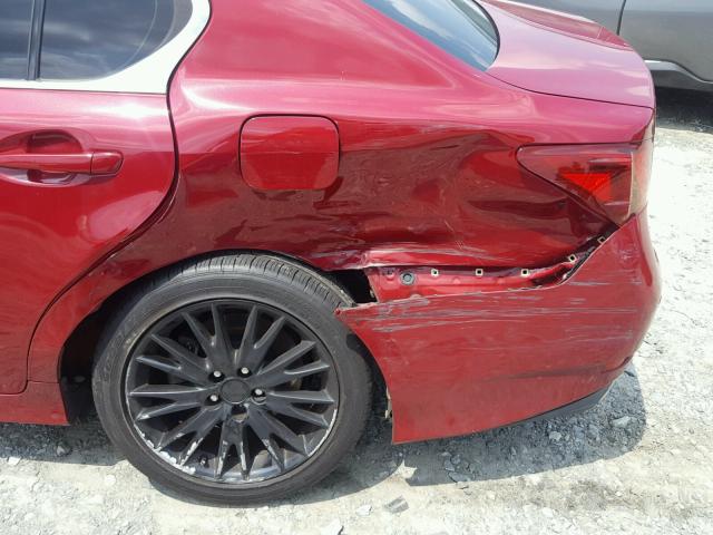 JTHBE1BL0D5024006 - 2013 LEXUS GS 350 RED photo 9