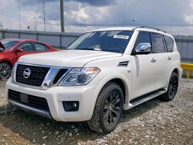 JN8AY2NE6K9757484 - 2019 NISSAN ARMADA PLA WHITE photo 2