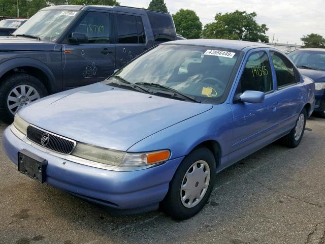 1MELM6532SK620068 - 1995 MERCURY MYSTIQUE G BLUE photo 2