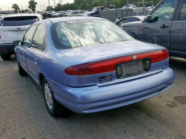 1MELM6532SK620068 - 1995 MERCURY MYSTIQUE G BLUE photo 3